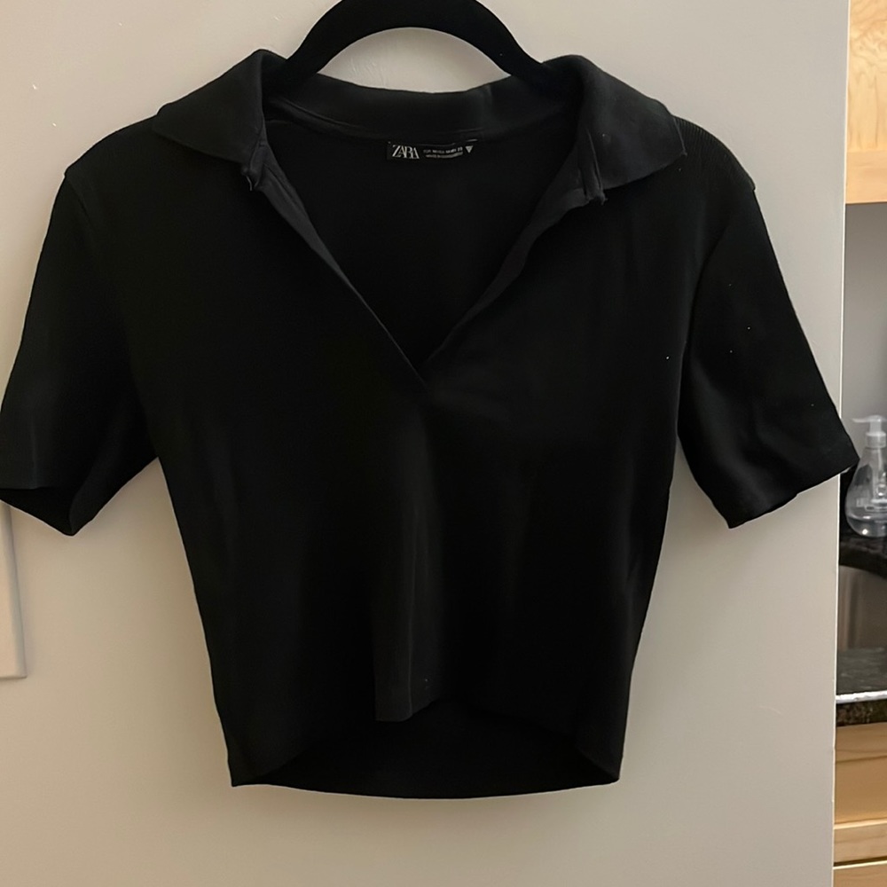 Zara Cropped Shirt